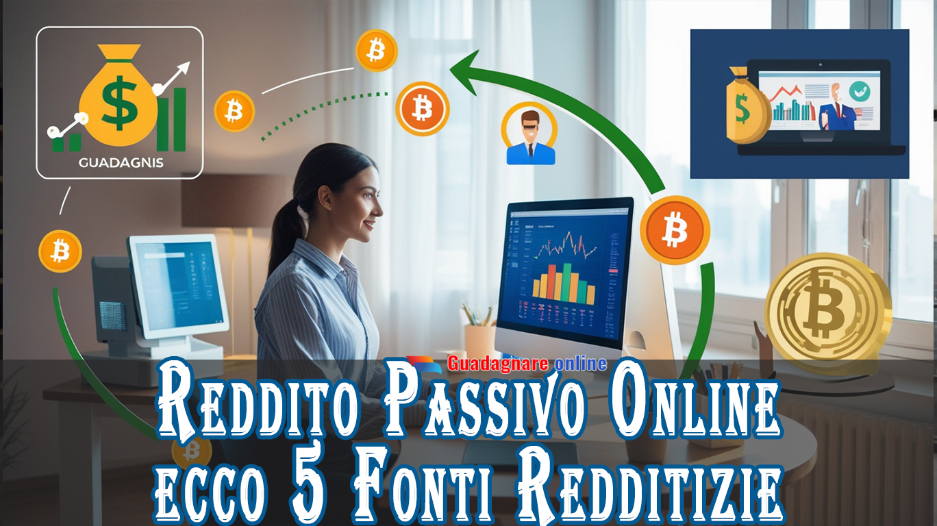 Reddito Passivo Online, ecco 5 Fonti Redditizie