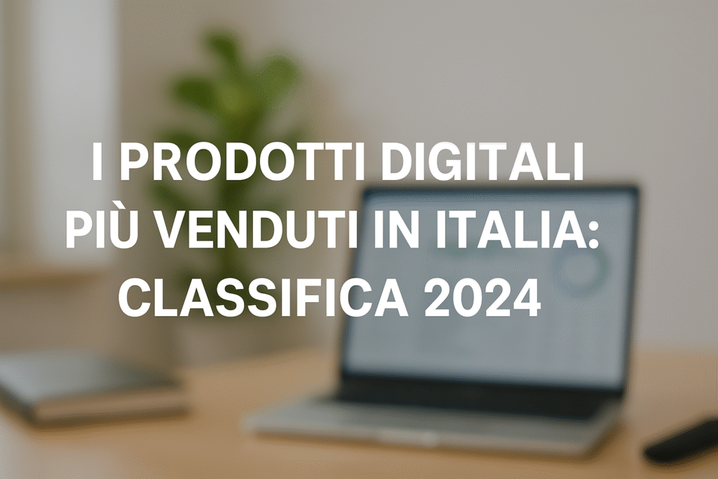 I Prodotti Digitali Più Venduti 2024 in Italia: Classifica