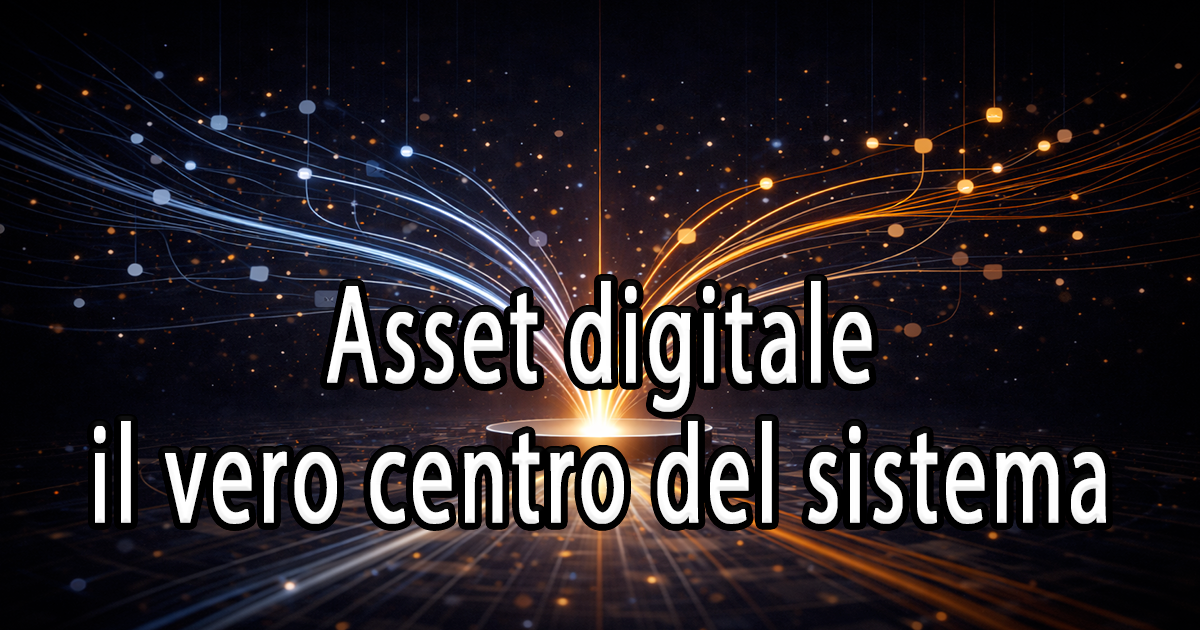 Asset digitale: il vero centro del sistema