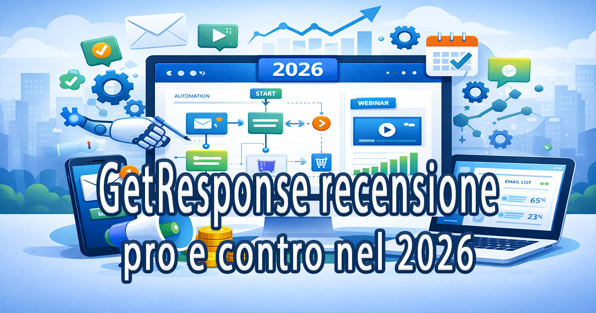 GetResponse recensione: pro e contro nel 2026