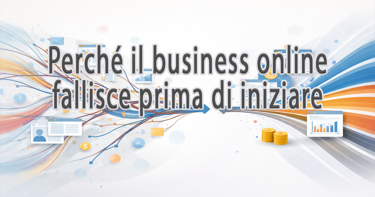 Perché il business online fallisce prima di iniziare