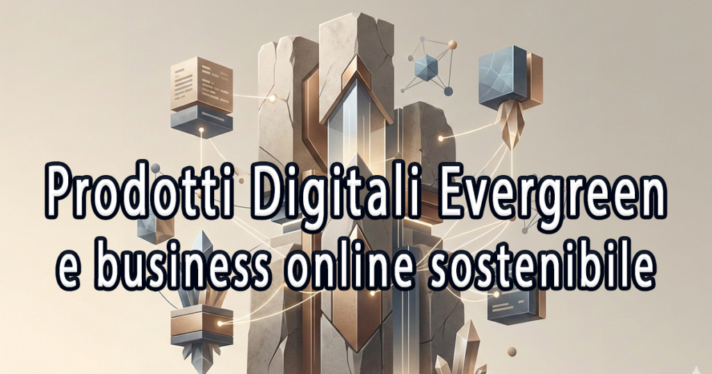 Prodotti digitali evergreen e business online sostenibile