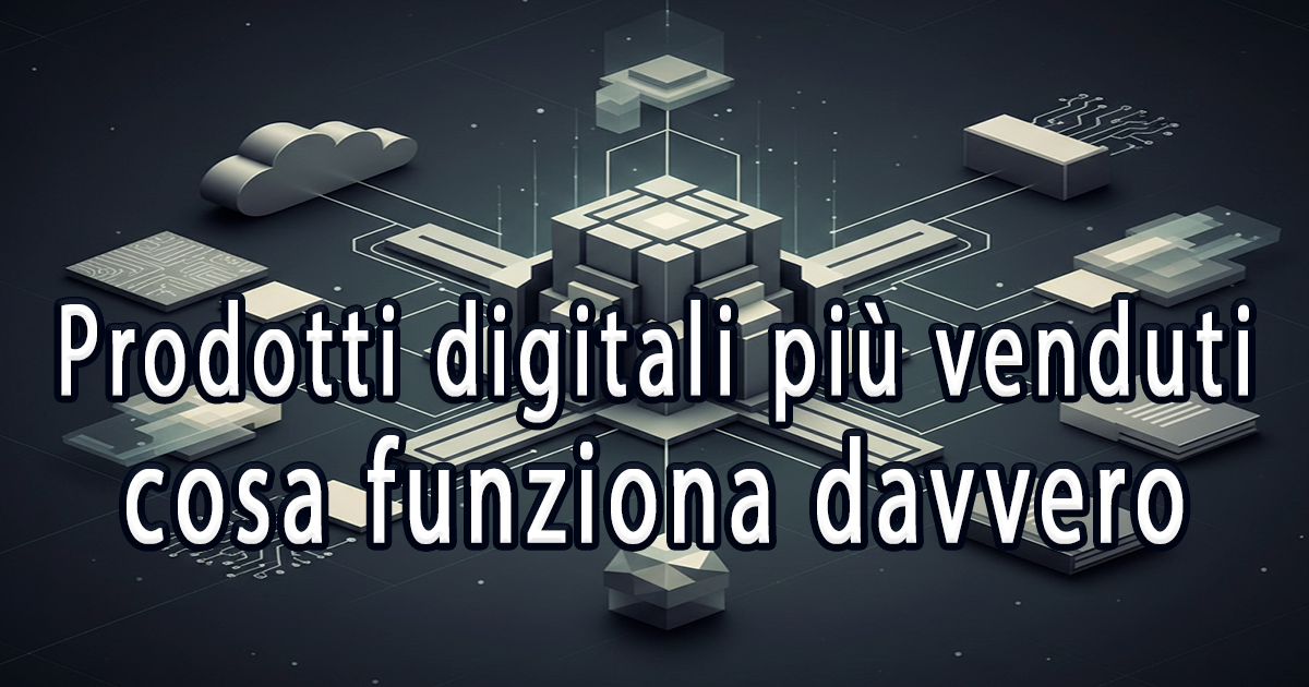 Prodotti digitali più venduti: cosa funziona davvero