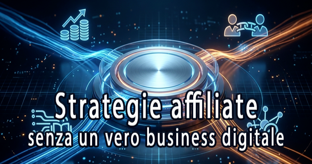 Strategie affiliate senza un vero business digitale
