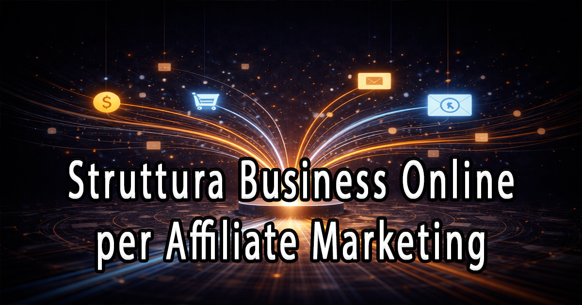 Struttura business online per affiliate marketing