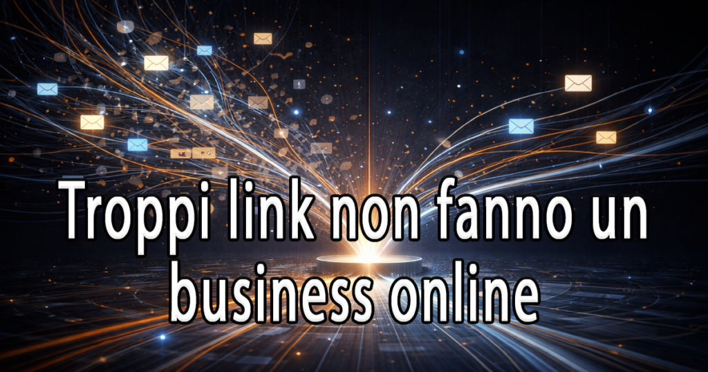 Troppi link non fanno un business online